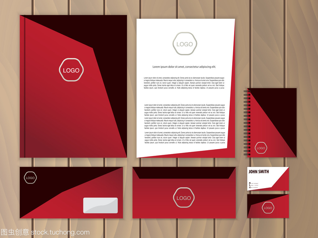 创意的企业形象 基于矢量信纸设计模板的综合解决方案