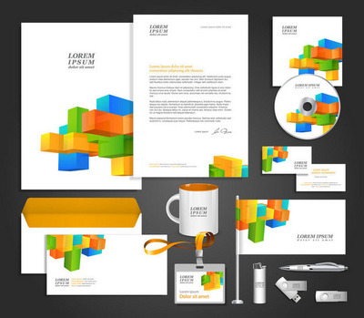 色彩与几何的交响曲 企业形象设计中VI系统的艺术与策略